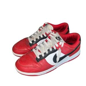 Red white and red Nike dunks men’s 9.5 slight damage in photos